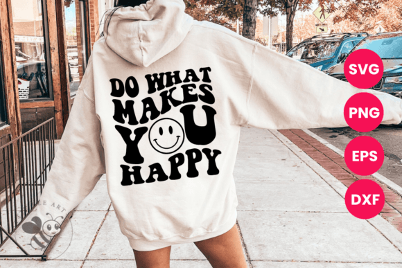 Download Do What Makes You Happy Retro Groovy SVG - Premium Bundle