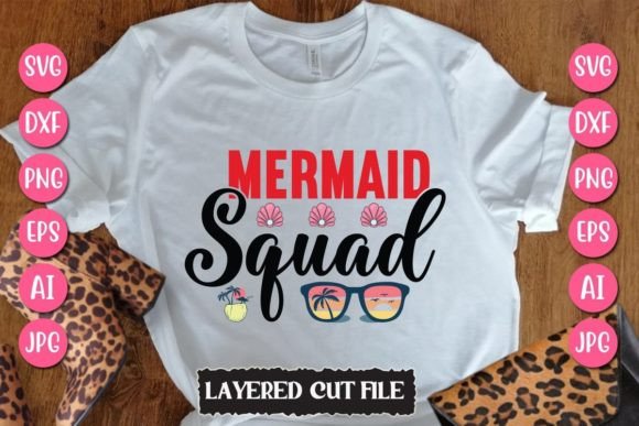 Download Mermaid Squad Svg Cut File - Mermaid squad svg cut file Collection