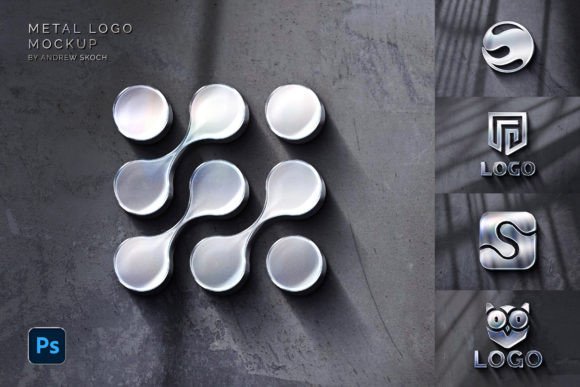 Download Metal Wall Logo Mockup - Logo mockup Collection